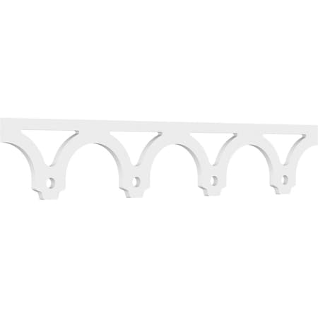 Ekena Millwork Trenton Architectural Grade PVC Running Trim, 8"H x 5/8"P x 48"L RUNP08X0625X48TRN